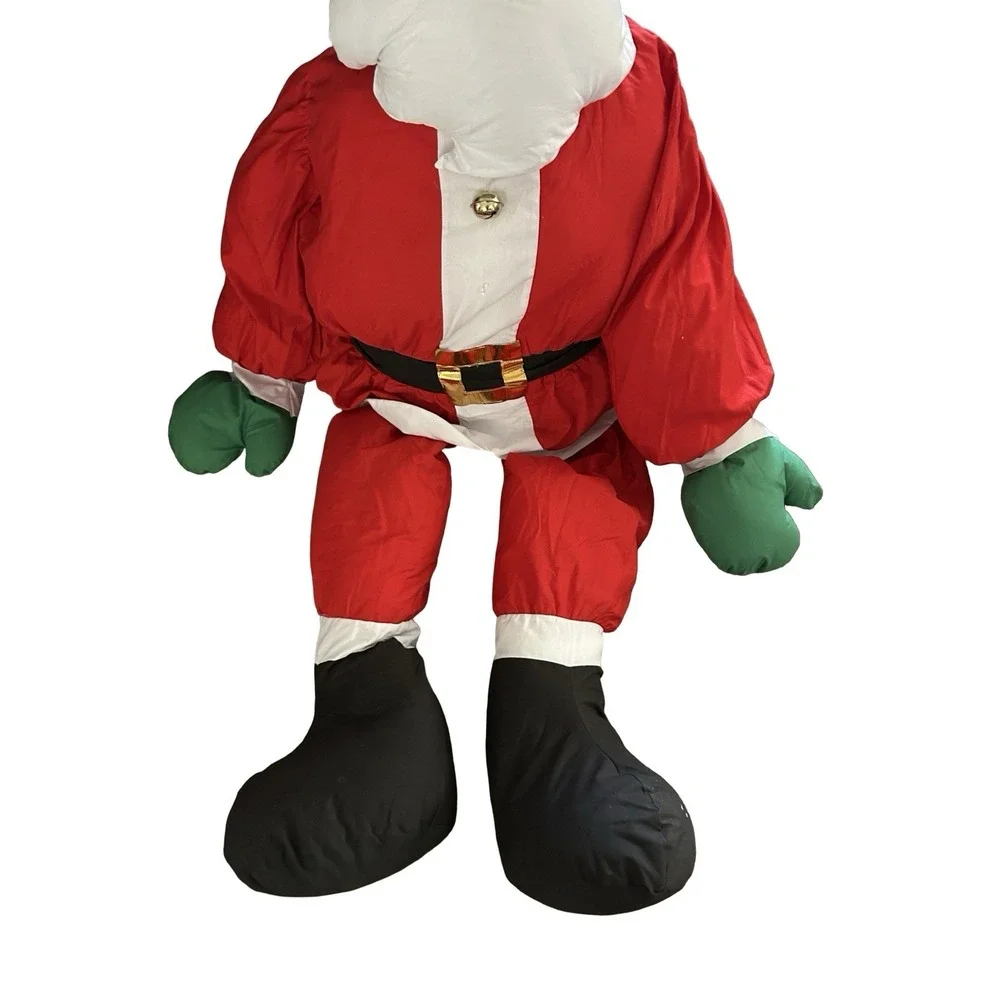 Vtg Lillian Vernon Santa & Mrs Claus Christmas Life Size Plush Figure 5 feet HTF